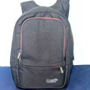 Wolffe Pack Black Orbital Backpack 15” Laptop Rucksack Expeto System Red Lining
